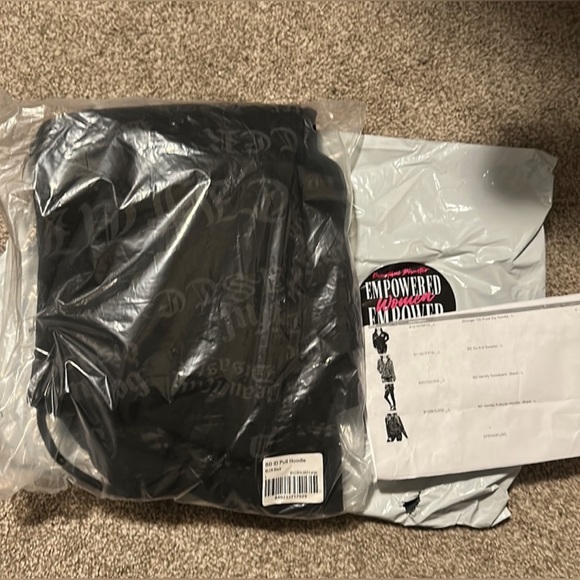 NEW beautiful disaster identity pull over hoodie black - Picture 8 of 11